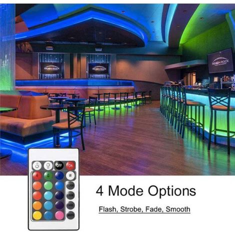 8 Ampoules GU10 et 1 Télécommande avec Fonction Mémoire 4 Modes D'Éclairage Dynamiques Projecteur 17 Couleurs Changeantes (1/5)