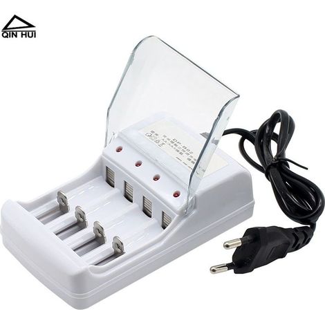 Chargeur de piles AA/AAA, chargeur de piles rechargeables AA/AAA indépendant à un seul emplacement, chargeur standard européen AA/AAA avec câble. (1/5)