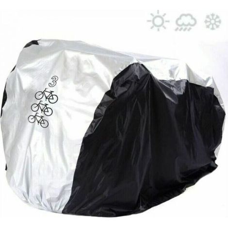 L Housse de vélo pour 3 vélos - Étanche - Résistante à la poussière - Protection UV (1/5)