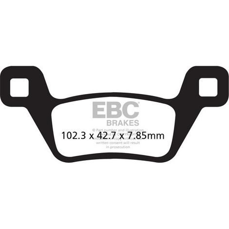 Pastillas de freno EBC FA600R (juego para 1 disco)