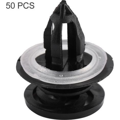 Attache de garniture de porte intérieure et panneau, kit de clips de fixation et rivets pour Audi A4, 50 pièces, noir, remplacement facile (1/5)