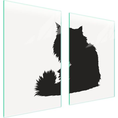 Plaque de protection en verre POUR la cuisine 65x52 CAT (1/5)