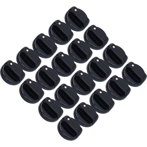 Beyamis Lot de 20 boutons de commande universels de 8 mm en ABS pour cuisinière à gaz, four à micro-ondes et chauffe-eau. (1/5)