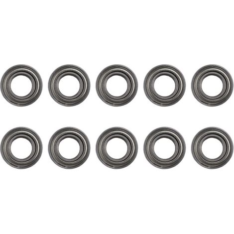 10Pcs Roulement À Billes Radial Métrique Protégé Par Métal Scellé Caoutchouc Miniature, Mr126 Zz 6 X 12 4Mm (1/4)