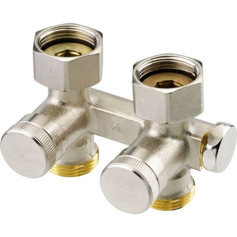 Danfoss Racor universal RLV-K para radiador con válvula, calefacción, G 3/4, Paso recto, 003L0281