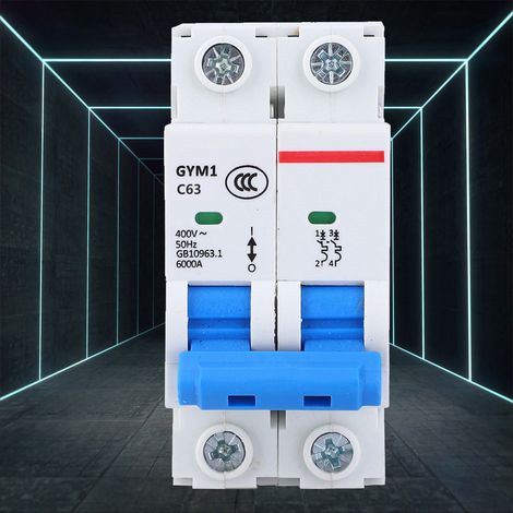 GYM1-DZ47S Kleiner 2-poliger 400-V-AC-Miniatur-Leistungsschalter IP20 63 A (1/5)