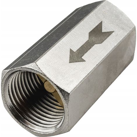 Valvola di ritorno in linea per compressore 1/2" 15 BAR 50 MM (1/3)