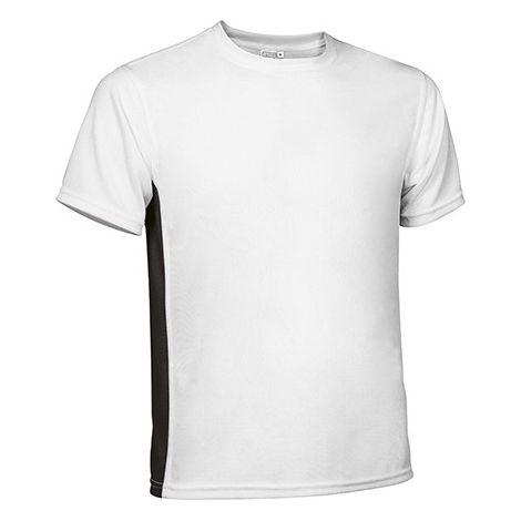 Camiseta técnica bicolor VALENTO Leopard 6/8 Blanco/Negro