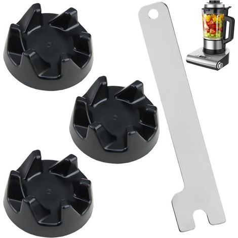 Lot de 3 Pièces Coupleur 9704230 Compatible avec KSB5,Blender Engrenage avec Outil de Suppression, Engrenages pour Blender Kitchenaid,Pieces Détachées de Mélangeur (1/5)