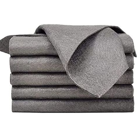 Chiffon de Nettoyage Magique épaissi,Chiffons De Nettoya ge en Microfibre Réutilisables sans Traces pour Cuisines,Chiffons nettoyage Forte absorption d'eau (5pcs) (1/5)