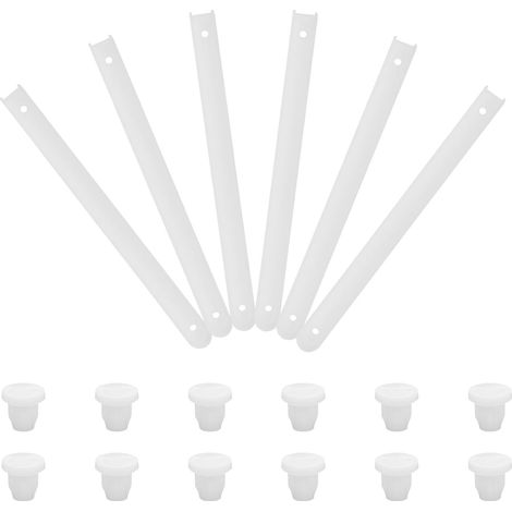 Coulisse Plastique de Tiroir Blanc, 3 Ensembles, Rail de Guidage Placard et Armoires, Plastique, Fixation Incluse, Glissement Doux et Silencieux, Charge Renforcée (1/5)