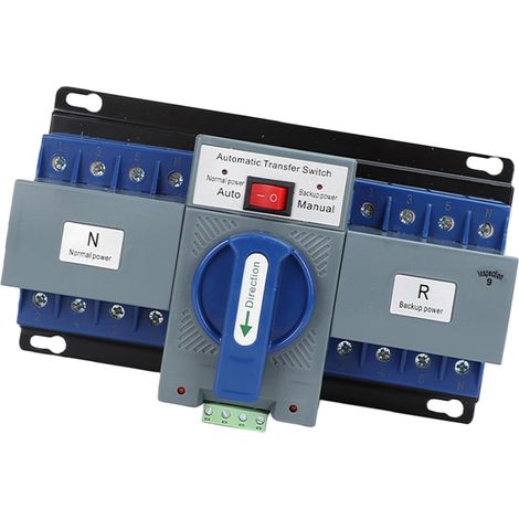 Commutateurs de transfert automatique pour générateur d'alimentation de secours Double Generlinks Commutateurs Double ATS Home Backup Outage Auto Start Uninterrupted Supply Controller Sensing ATS (1/5)