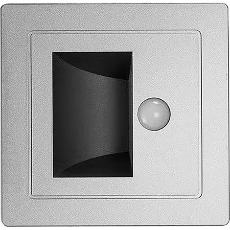 Capteur de mouvement lumière d'escalier ABS encastré LED lumières solaires pour terrasses étapes clôture Patio cour voie blanc 3000K chaud (1/5)
