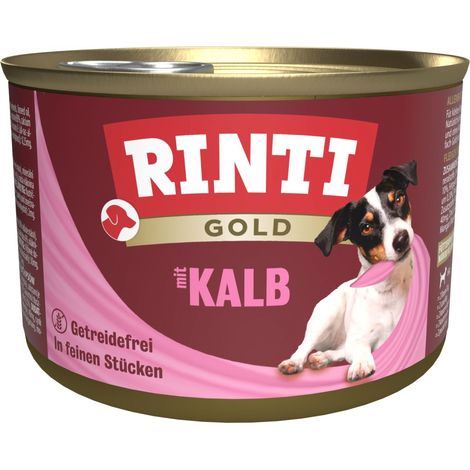 Rinti  Gold  Aliment humide pour chien - Boîte de 185 g - Veau 185 g