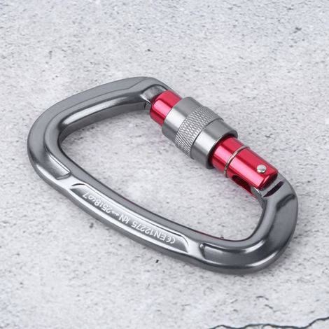 Mousqueton - Alliage D'aluminium - Verrouillage Automatique - Pour Hamac Sac Sport Outillage - 1 Pièce (1/5)
