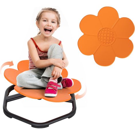 Pour enfant et autisme Siège sensoriel pivotant Entraînement motricité Fauteuil rotatif plastique orange antidérapant 50 kg (1/5)