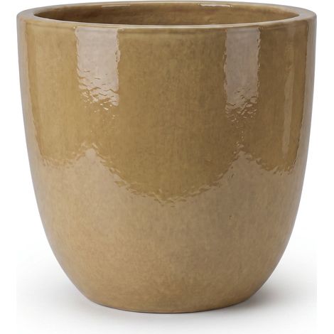 Maceta LANCELOT 47x41cm miel ámbar (1/2)