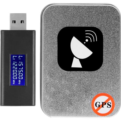Mini brouilleur GPS avec interface USB, système de protection anti-pistage, dispositif de blocage de signal compact.