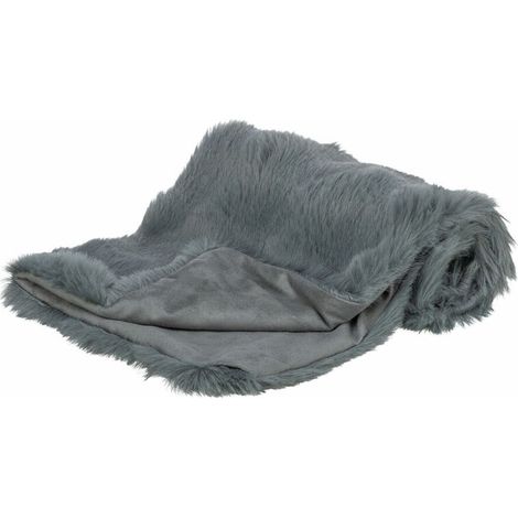 Coperta per Animali Domestici Trixie Elli Grigio scuro Poliestere 100 × 70 CM (1/2)