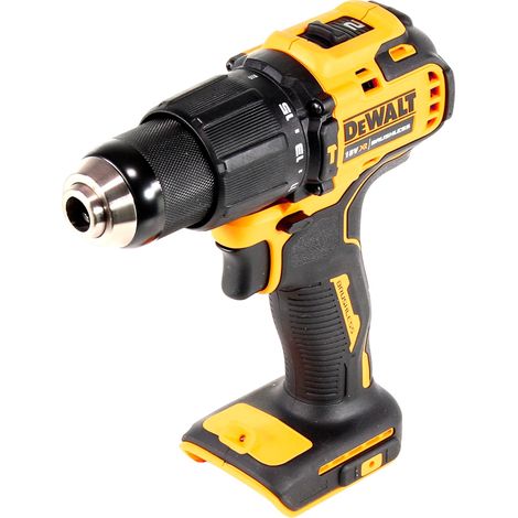 Dewalt – Perceuse à percussion sans fil 18V 65Nm – Moteur sans balais – 2 vitesses – Mandrin 13mm – Crochet de ceinture inclus