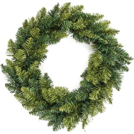Ghirlanda Natalizia Verde ø40 Cm – Struttura Densa Con Finitura Naturale