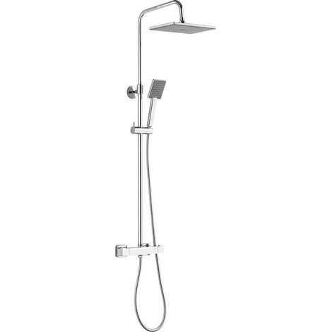 Aqualine Brausen - Duschset Talia mit Thermostat, 26x18 cm, Chrom SL440 (1/3)