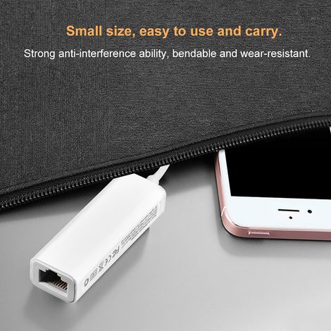 Adaptateur USB-C vers Ethernet RJ45 Gigabit pour MacBook Pro, PC Portable et Tablette USB-C