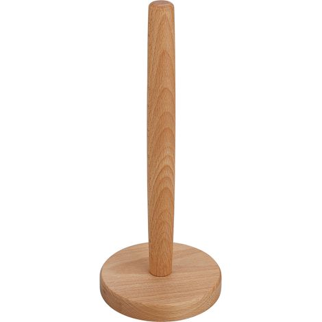 1 Porte-rouleau essuie-tout Jumbo, Hêtre massif, Base antidérapante 13cm, Tige 31cm, Cuisine (1/5)