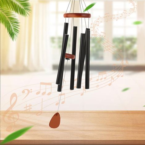 6 Tube en Aluminium Carillon a Vent Exterieur Carillon à Vent Musical de Ne Rouille jamais Durci sans Déformation Carillon Japonais (1/4)