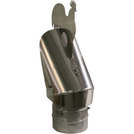 Conception de chapeau de cheminée de 180 mm avec robinet anti-refoulement pour l'extraction des fumées (1/3)