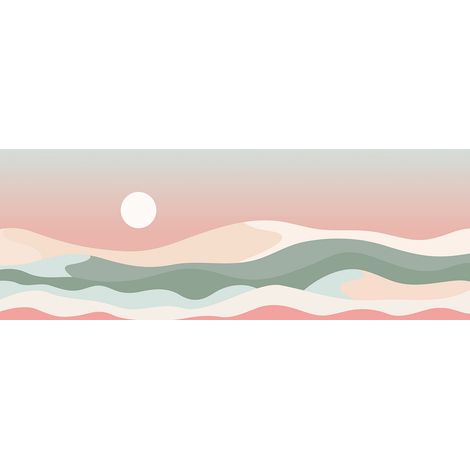 Papier peint panoramique - Paysage Boho - 130 cm x 47 cm (1/2)