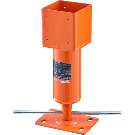Cric à Vis pour Poteau 101,6x101,6 mm, Support de Levage à Poutre Réglable, Plage Hauteur 33,53-47,5 cm, Capacité de Charge 11203,73 kg, Vérin Poteau pour Nivellement Temporaire Plancher Maison (1/5)