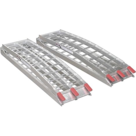 Sealey Aluminium Loading Ramps 680kg Capacity per Pair LR680