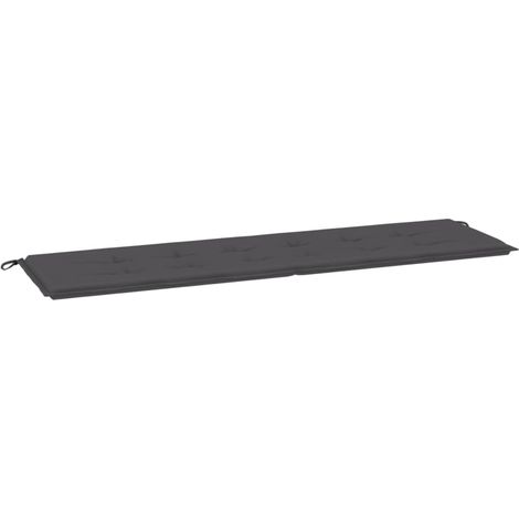 INLIFE Coussin de banc de jardin Anthracite 180 x 50 x 3 cm (1/5)