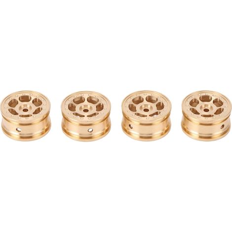 Moyeu de Roue en Laiton amélioré pour Voiture sur Chenilles SCX30 1/30 RC, Center de gravité optimisé pour Une Meilleure Adhérence (1/5)