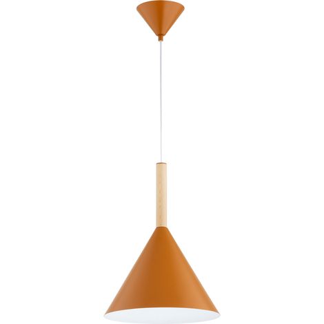 Suspension moderne métal brun cône E27 15W FUKS Alfa (1/2)