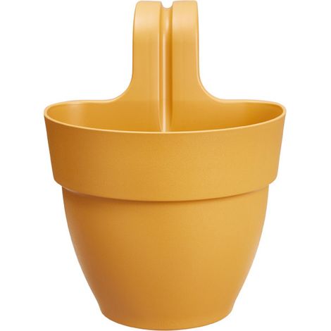 ELHO - Pot de fleurs - Vibia Campana Easy Hanger Small - Jaune Miel - Balcon exterieur - L 24.1 x W 20.5 x H 26.5 cm (1/5)