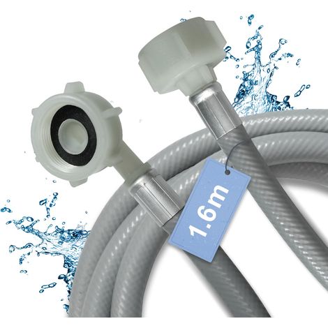 1.6m tuyau d'eau tuyau d'arrivée 3/4 pouce droit/angle 90 degrés pour lave-linge lave-vaisselle 2556644 Compatible pour lave-vaisselle E14DWX (1/5)
