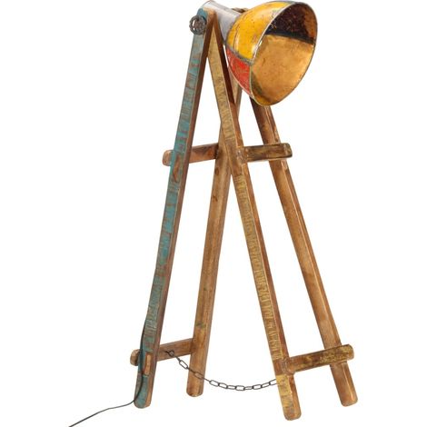 Stehlampe Mehrfarbig E27 Massivholz Mango