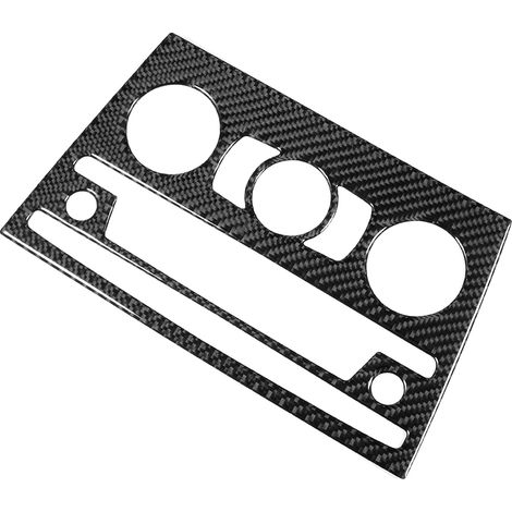 Cadre de garniture de panneau CD de climatisation automobile, décor en fibre de carbone, compatible avec BMW E84 X1 2011-2015 (1/5)