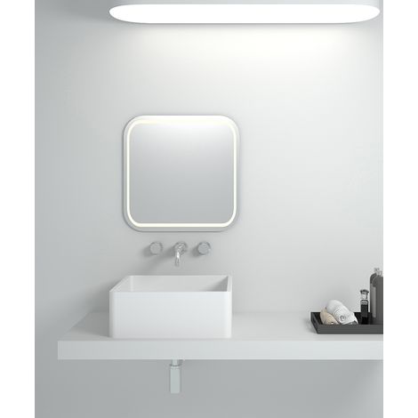 Quadratisches Aufsatzwaschbecken Mattweiß - Kouilou