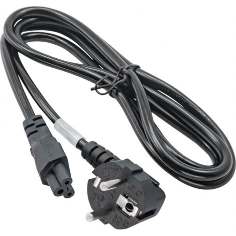 Akyga AK-NB-01C 3-Pin-Stromkabel für Notebooks mit Kleeblattstecker C5 / CEE 7/7, 1,5 m (1/4)