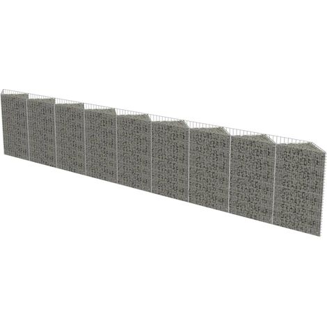 INLIFE Mur de gabion Acier galvanisé 630 x 30 x 100 cm (1/5)
