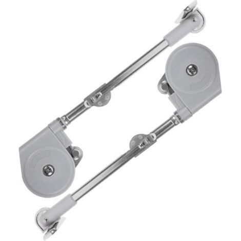 Set of 2 Zinc Alloy Drop-Down Door Dampers, Pull Rod for Cabinet, Flip-Up Door Support for Wall-Mounted Wardrobe and Dressing Table, Sturdy Installation (1/5)