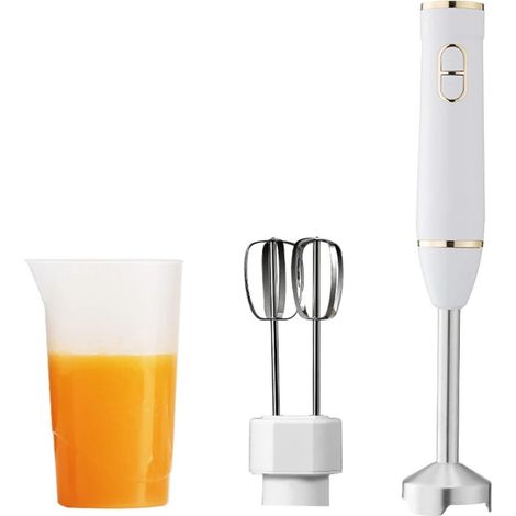 Mixeur plongeant électrique multifonction, robot culinaire et batteur (inclut un gobelet mixeur et un fouet) (1/3)
