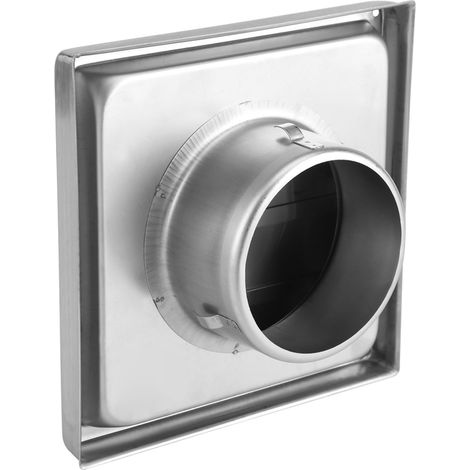 Chapeau de ventilation carré mobile de 95 mm pour murs extérieurs en acier inoxydable 304 (1/5)