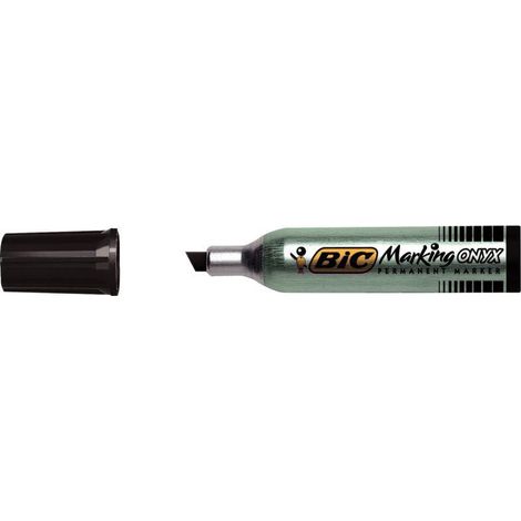 Marqueur permanent pointe biseautée BIC Marking ONYX 1481 noir (1/2)