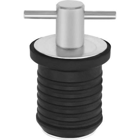 CCYKXA Ablassstopfen mit T-Griff für Boote, Ablassstopfen mit Drehverschluss, Kompressionsstopfen für Boote, Gummistopfen für 25-mm-Bohrung, Bootszubehör