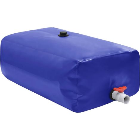 Wassertank mit Wasserhahn Faltbar 1000 L PVC vidaXL