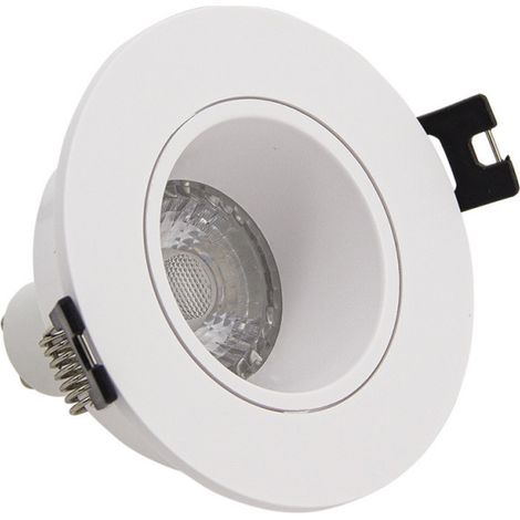 Xanlite – Pack de 3 spots encastrables LED GU10 4W – Blanc chaud 2700K – Orientation 36° – Installation rapide – Durée de vie 15000h (1/5)